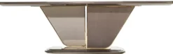 Casa Padrino Luxus Esstisch Grau / Gold 252 x 112 x H. 79 cm - Massivholz Esszimmertisch - Esszimmer Möbel - Luxus Möbel - Luxus Einrichtung