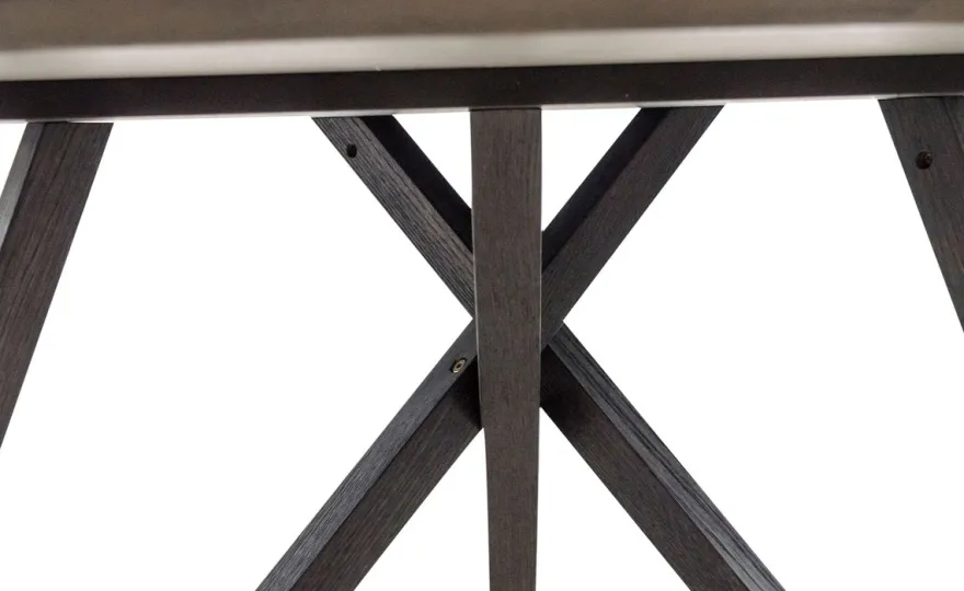 Casa Padrino Luxus Esstisch mit mineralbeschichteter Tischplatte 120 x H. 76 cm - Designer Esszimmermöbel