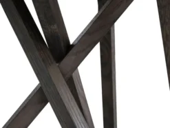 Casa Padrino Luxus Esstisch mit mineralbeschichteter Tischplatte 90 x H. 76 cm - Designer Esszimmermöbel