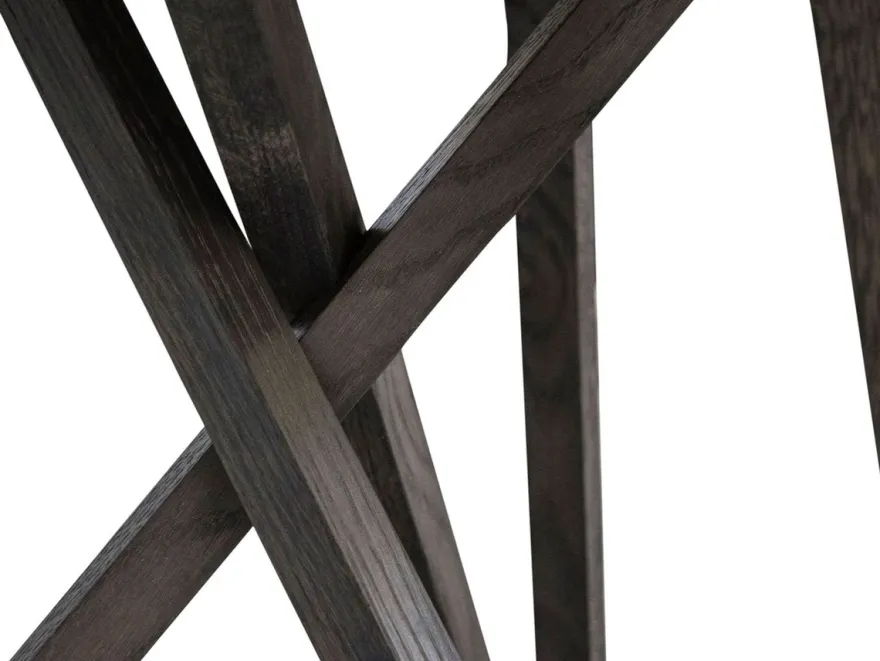 Casa Padrino Luxus Esstisch mit mineralbeschichteter Tischplatte 90 x H. 76 cm - Designer Esszimmermöbel