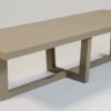 Casa Padrino Luxus Esstisch Matt Taupe 300 x 100 x H. 78 cm - Rechteckiger Massivholz Küchentisch - Luxus Massivholz Esszimmer Möbel