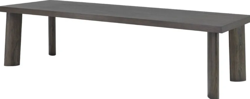 Casa Padrino Luxus Esstisch Mokkafarben 300 x 110 x H. 76 cm - Massivholz Küchentisch - Rechteckiger Esszimmertisch - Luxus Esszimmer Möbel