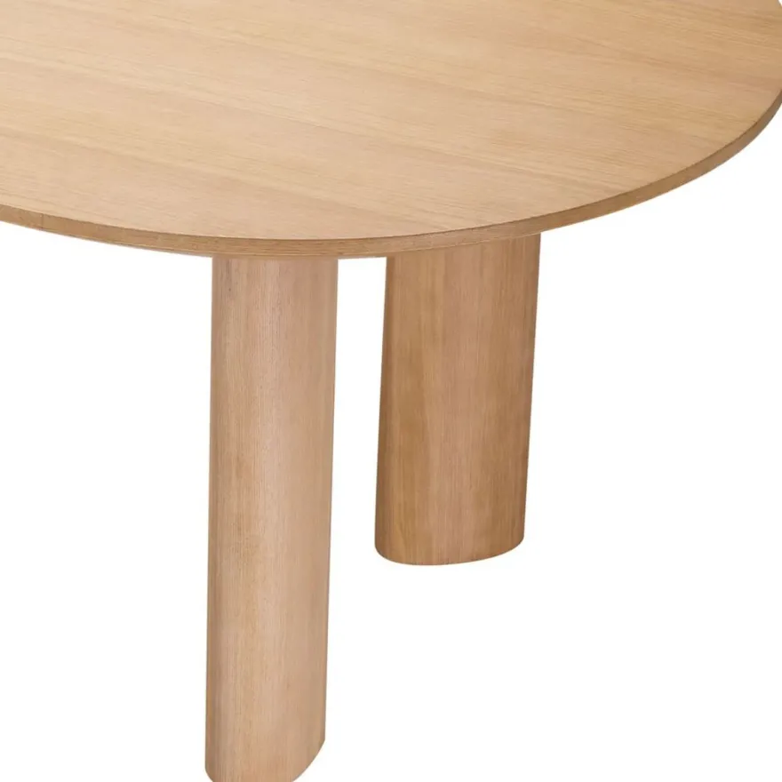 Casa Padrino Luxus Esstisch Naturfarben 244 x 109,5 x H. 77 cm - Ovaler Massivholz Küchentisch - Esszimmer Möbel - Küchen Möbel - Luxus Möbel - Luxus Einrichtung