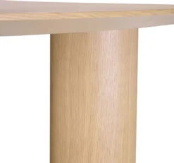 Casa Padrino Luxus Esstisch Naturfarben 300 x 120 x H. 76,5 cm - Massivholz Küchentisch mit leicht gebogener Tischplatte - Esszimmer Möbel - Küchen Möbel - Luxus Möbel - Luxus Einrichtung