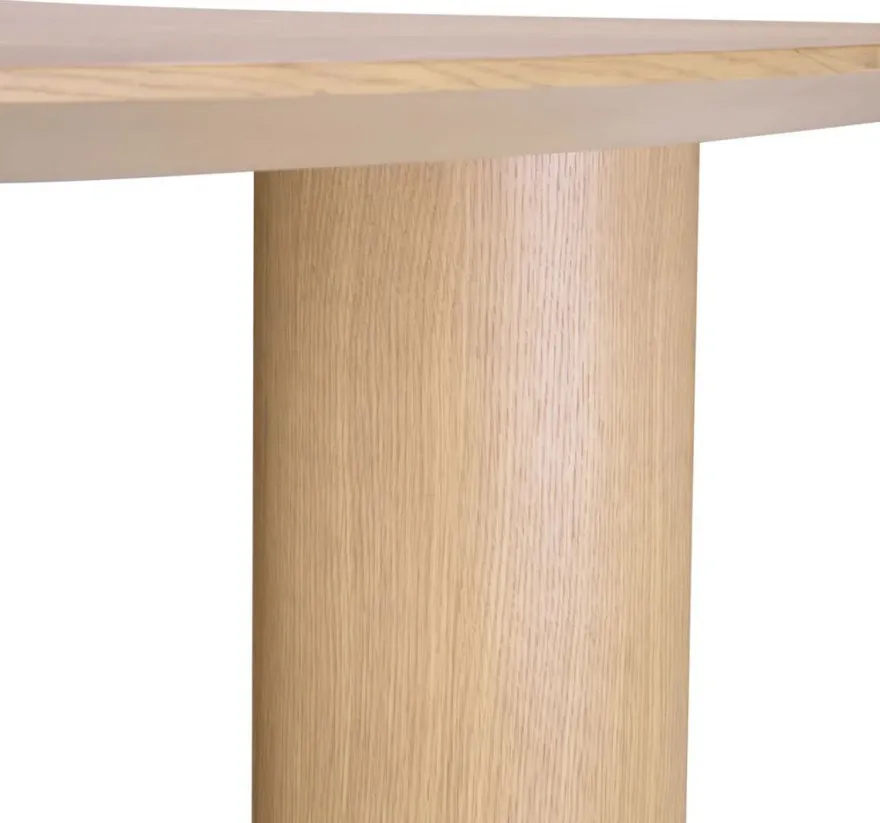 Casa Padrino Luxus Esstisch Naturfarben 300 x 120 x H. 76,5 cm - Massivholz Küchentisch mit leicht gebogener Tischplatte - Esszimmer Möbel - Küchen Möbel - Luxus Möbel - Luxus Einrichtung