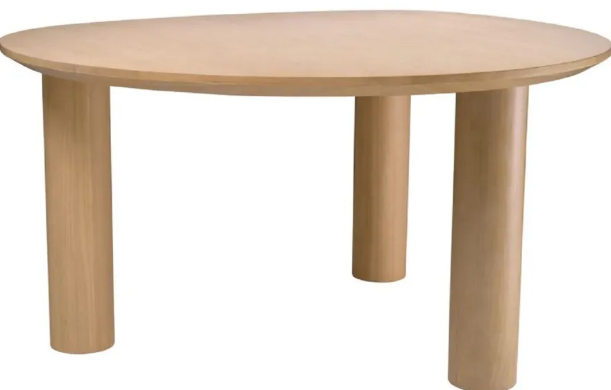Casa Padrino Luxus Esstisch Naturfarben 149 x 128,5 x H. 77 cm - Massivholz Küchentisch - Esszimmer Möbel - Küchen Möbel - Luxus Möbel - Luxus Einrichtung
