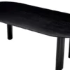 Casa Padrino Luxus Esstisch Schwarz 244 x 109,5 x H. 77 cm - Ovaler Massivholz Küchentisch - Esszimmer Möbel - Küchen Möbel - Luxus Möbel - Luxus Einrichtung