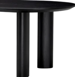 Casa Padrino Luxus Esstisch Schwarz 244 x 109,5 x H. 77 cm - Ovaler Massivholz Küchentisch - Esszimmer Möbel - Küchen Möbel - Luxus Möbel - Luxus Einrichtung