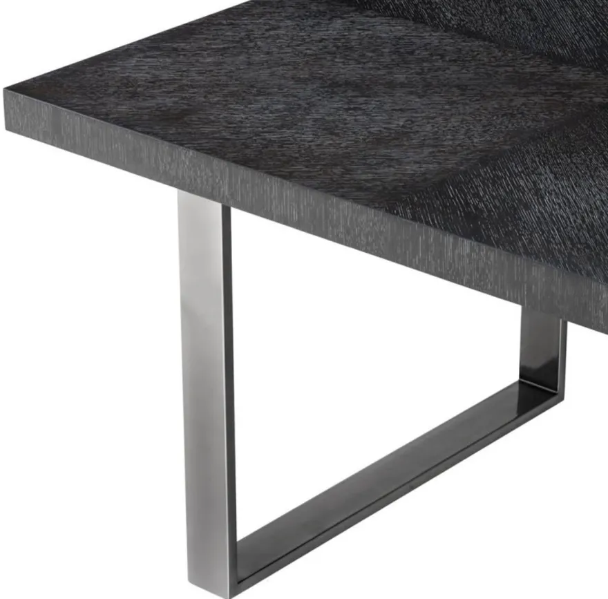 Casa Padrino Luxus Esstisch Schwarz 250 x 110 x H. 75 cm - Esszimmermöbel