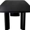 Casa Padrino Luxus Esstisch Schwarz 241 x 109,5 x H. 77 cm - Rechteckiger Massivholz Küchentisch - Esszimmer Möbel - Küchen Möbel - Luxus Möbel - Luxus Einrichtung