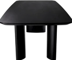 Casa Padrino Luxus Esstisch Schwarz 241 x 109,5 x H. 77 cm - Rechteckiger Massivholz Küchentisch - Esszimmer Möbel - Küchen Möbel - Luxus Möbel - Luxus Einrichtung
