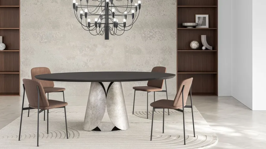 Casa Padrino Luxus Esstisch Schwarz / Silber 200 cm - Made in Italy