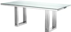 Casa Padrino Luxus Esstisch 210 x 96 x H. 76 cm - Designer Esszimmermöbel