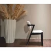 Casa Padrino Luxus Esszimmer Set Schwarz / Weiß - 1 Esstisch und 6 Esszimmer Stühle mit Armlehnen