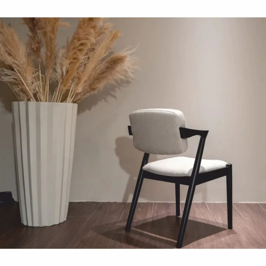 Casa Padrino Luxus Esszimmer Set Schwarz / Weiß - 1 Esstisch und 6 Esszimmer Stühle mit Armlehnen
