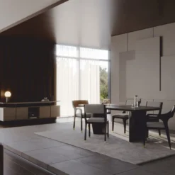 Casa Padrino Luxus Esszimmer Set - 1 Esstisch und 6 Esszimmer Stühle - Hotel & Esszimmer Möbel
