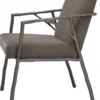 Casa Padrino Luxus Esszimmerstuhl Graubraun / Bronze 56 x 61 x H. 83 cm - Edler Küchenstuhl mit Armlehnen - Luxus Esszimmer Möbel
