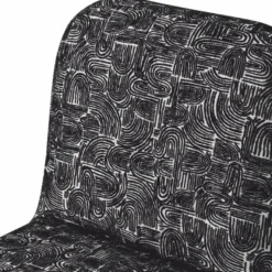 Casa Padrino Luxus Esszimmer Stuhl Schwarz / Weiß H. 84,5 cm - Esszimmer Möbel
