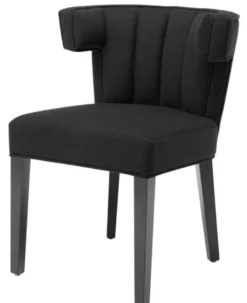 Casa Padrino Luxus Esszimmerstuhl Schwarz - Designer Möbel