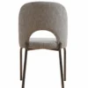 Casa Padrino Luxus Esszimmer Stuhl Grau / Schwarz H. 87 cm - Esszimmer Möbel