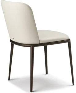 Casa Padrino Luxus Esszimmerstuhl 8er Set Cremefarben / Schwarz - Luxus Esszimmer & Restaurant Möbel - Luxus Qualität - Made in Italy