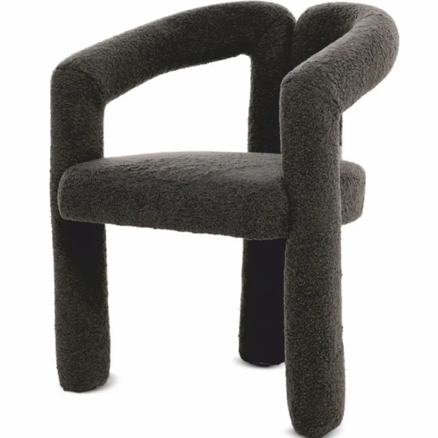 Casa Padrino Luxus Esszimmer Stuhl mit Armlehnen Dunkelgrau 60 x 65 x H. 80 cm