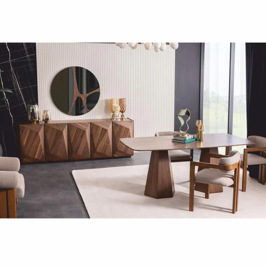 Casa Padrino Luxus Esszimmer Stuhl 6er Set mit Armlehnen Grau / Braun - Esszimmer Möbel