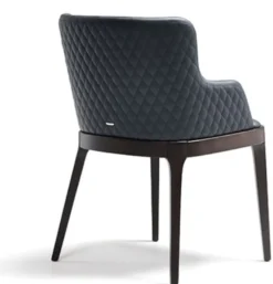 Casa Padrino Luxus Esszimmerstuhl 8er Set Blau / Braun - Luxus Esszimmer & Restaurant Möbel - Luxus Qualität - Made in Italy