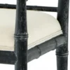 Casa Padrino Luxus Esszimmer Stuhl mit Armlehne Schwarz - Limited Edition