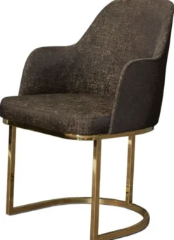 Casa Padrino Luxus Esszimmer Möbel Set Grau / Gold / Schwarz - 1 Esstisch & 6 Esszimmerstühle - Luxus Esszimmer Möbel