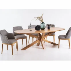 Casa Padrino Luxus Esszimmer Set - 1 ausziehbarer Esstisch und 8 Stühle - Esszimmer Möbel