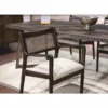 Casa Padrino Luxus Esszimmer Set Braun / Creme - 1 Esstisch und 6 Esszimmer Stühle - Luxus Möbel