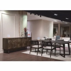 Casa Padrino Luxus Esszimmer Set Braun / Creme - 1 Esstisch und 6 Esszimmer Stühle - Luxus Möbel