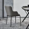 Casa Padrino Luxus Esszimmerstuhl 8er Set Grau / Schwarz - Luxus Esszimmer & Restaurant Möbel - Luxus Qualität - Made in Italy