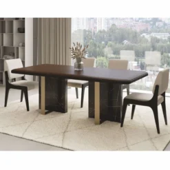 Casa Padrino Luxus Esszimmer Stuhl 6er Set Cremeweiß / Schwarz - Hotel & Esszimmer Möbel