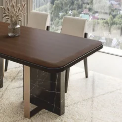 Casa Padrino Luxus Esszimmer Stuhl 6er Set Cremeweiß / Schwarz - Hotel & Esszimmer Möbel