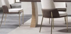 Casa Padrino Luxus Esszimmer Set - 1 Luxus Esstisch und 6 Luxus Esszimmer Stühle