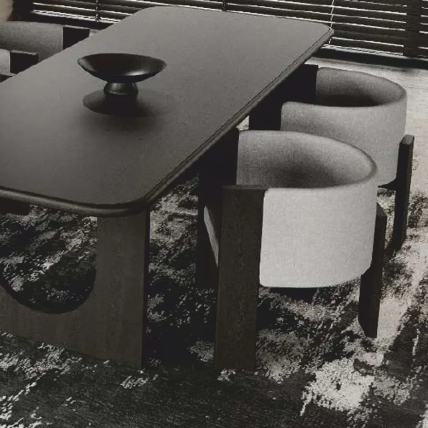 Casa Padrino Luxus Esszimmer Stuhl mit Armlehnen Grau / Dunkelbraun H. 65 cm