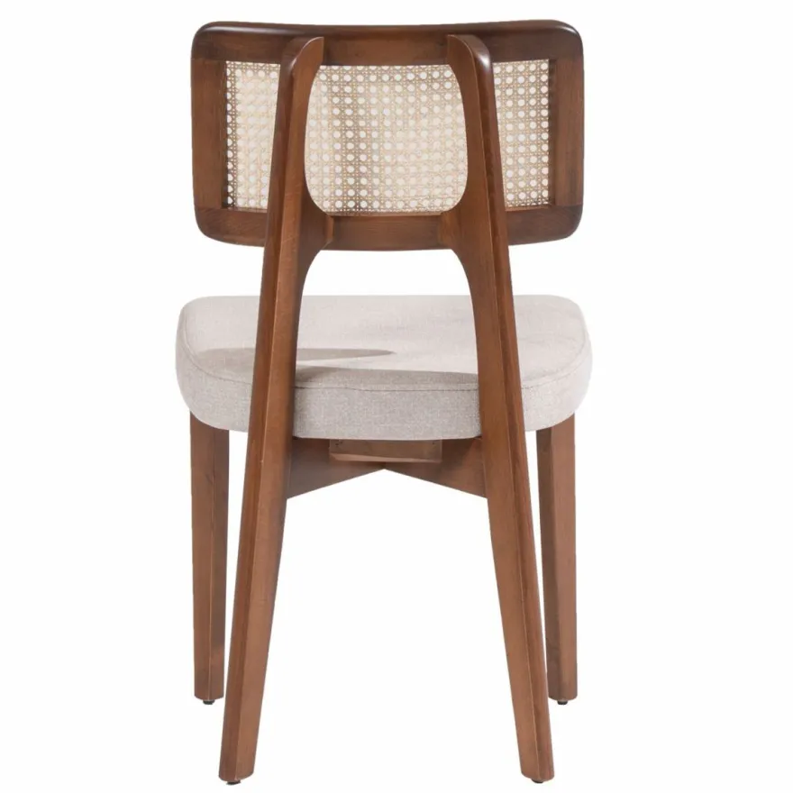 Casa Padrino Luxus Esszimmer Stuhl 6er Set Grau / Braun / Naturfarben H. 85 cm