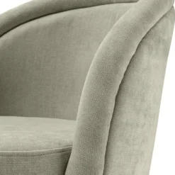 Casa Padrino Luxus Esszimmerstuhl Set Sandfarben / Schwarz / Messing 57,5 x 58 x H. 77 cm - Edle Esszimmerstühle - Luxus Esszimmer Möbel