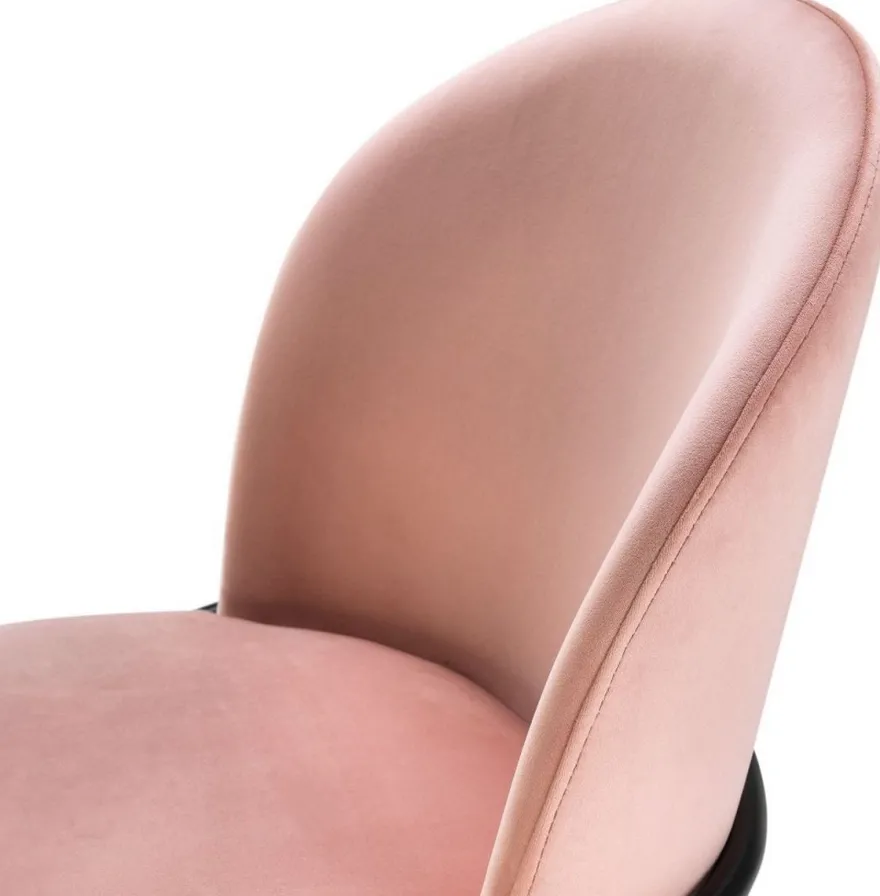Casa Padrino Luxus Esszimmerstühle Rosa / Schwarz 49 x 56 x H. 82 cm - Küchenstühle mit edlem Samtstoff - Esszimmer Set
