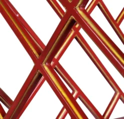 Casa Padrino Luxus Etagere im chinesischen Stil Rot / Gold 54 x 37 x H. 219 cm - Hotel & Restaurant Accessoires