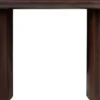 Casa Padrino Luxus Eukalyptus Furnier Konsole Dunkelbraun 140 x 45 x H. 75 cm - Massivholz Konsolentisch - Wohnzimmer Möbel - Luxus Qualität