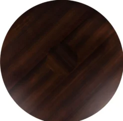 Casa Padrino Luxus Eukalyptusfurnier Esstisch Dunkelbraun Ø 150 x H. 76 cm - Runder Küchentisch - Massivholz Esszimmertisch - Luxus Esszimmer Möbel