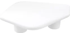 Casa Padrino Luxus Fiberglas Couchtisch Hochglanz Weiß 160 x 118 x H. 33 cm - Fiberglas Wohnzimmertisch - Wohnzimmer Möbel - Hotel Möbel - Luxus Möbel - Fiberglas Möbel