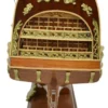 Casa Padrino Luxus Flaggschiff Royal Louis Braun 94 x 25 x H. 84 cm - Handgefertigtes Deko Schiff - Holzschiff - Segelschiff - Kriegsschiff - Modellschiff - Wohnzimmer Deko - Deko Accessoires