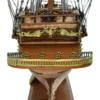Casa Padrino Luxus Flaggschiff Napoleon Braun 102 x 30 x H. 75 cm - Handgefertigtes Deko Schiff - Holzschiff - Segelschiff - Kriegsschiff - Modellschiff - Wohnzimmer Deko - Luxus Deko Accessoires