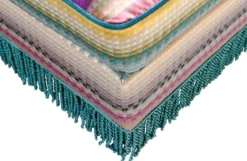 Casa Padrino Luxus Fußhocker im Barock Stil Mehrfarbig 76 x 54 x H. 40 cm - Wohnzimmer Möbel