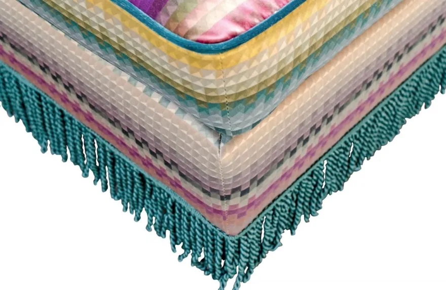 Casa Padrino Luxus Fußhocker im Barock Stil Mehrfarbig 76 x 54 x H. 40 cm - Wohnzimmer Möbel