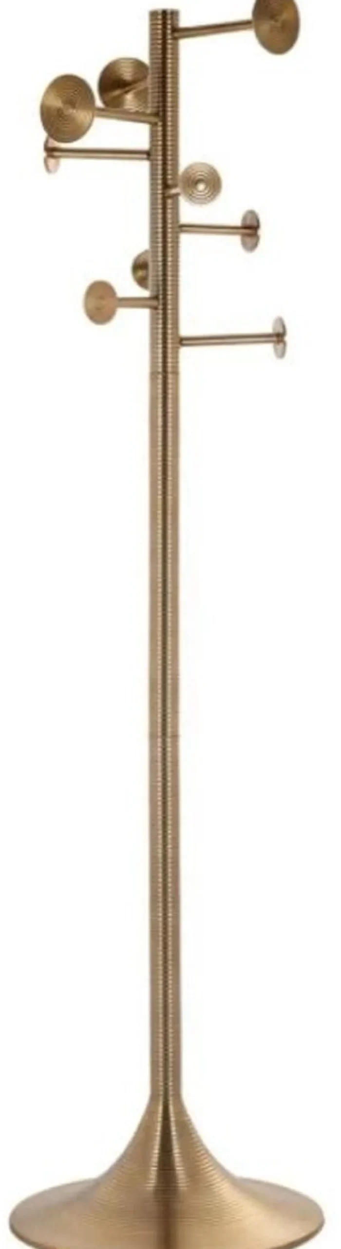 Casa Padrino Luxus Garderobenständer Gold 50 x 50 x H. 190 cm - Aluminium Kleiderständer - Garderoben Möbel - Aluminium Möbel - Luxus Möbel